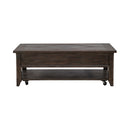 Paradise Valley Rectangular Cocktail Table in Saddle Brown