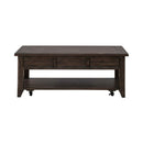 Paradise Valley Lift Top Cocktail Table in Saddle Brown image