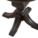 Paradise Valley Round Chairside Table in Saddle Brown