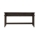 Paradise Valley Console Bar Table in Saddle Brown