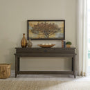 Paradise Valley Console Bar Table in Saddle Brown image