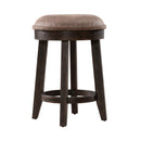 Paradise Valley Upholstered Console Stool (RTA) in Saddle Brown image