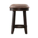 Paradise Valley Upholstered Console Stool (RTA) in Saddle Brown