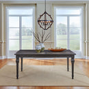 Paradise Valley Rectangular Leg Table in Saddle Brown
