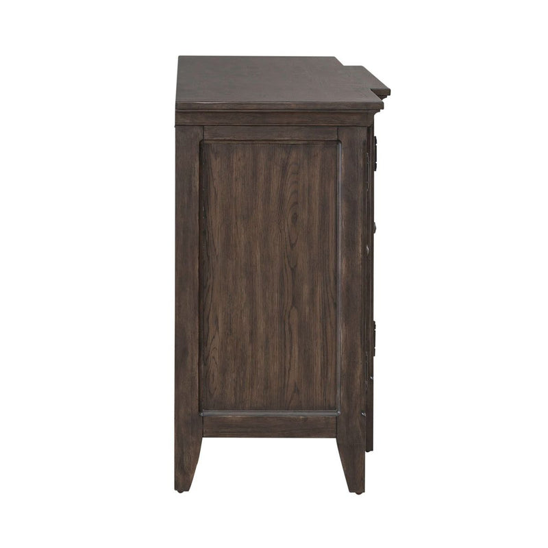 Liberty Furniture Paradise Valley 76 Inch TV Console in Saddle Brown