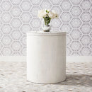 Modern Farmhouse Drum End Table image