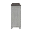 River Place 9 Drawer Dresser in Riverstone White and Tobacco image
