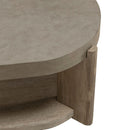 Affinity Cocktail Table in Dusty Taupe with Concrete Top image