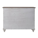 Ocean Isle Buffet in Antique White with Weathered Pine image