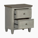 Heartland 2 Drawer Nightstand w/ Charging Station in Antique White image