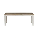 Summerville Rectangular Leg Table in White image