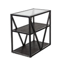Arista Chair Side Table in Cobblestone Brown image
