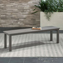 Liberty Furniture Plantation Key Outdoor Dining Bench in Granite