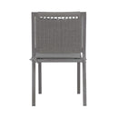 Liberty Furniture Plantation Key Outdoor Panel Back Side Chair in Granite
