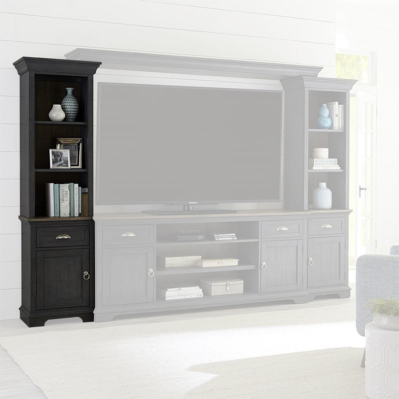 Liberty Furniture Ocean Isle Left Pier Unit in Slate with Weathered Pine image