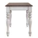 Ocean Isle Bench (RTA) in Antique White with Weathered Pine