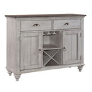 Ocean Isle Buffet in Antique White with Weathered Pine image