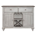 Ocean Isle Buffet in Antique White with Weathered Pine image
