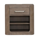 South Bend Open Nightstand w/ Charging Station in Burnished Clay