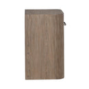 South Bend Open Nightstand w/ Charging Station in Burnished Clay