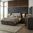 Modern Edge Queen Storage Bed, Dresser & Mirror, Night Stand image