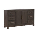 Modern Edge 2 Door 6 Drawer Dresser in Caffe image