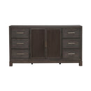 Modern Edge 2 Door 6 Drawer Dresser in Caffe image
