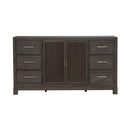 Liberty Furniture Modern Edge 2 Door 6 Drawer Dresser in Caffe image