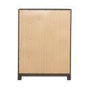 Modern Edge 5 Drawer Chest in Caffe