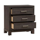 Liberty Furniture Modern Edge Nightstand w/ Charging Station in Caffe