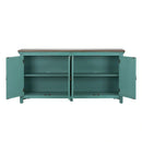 Kensington 4 Door Accent Cabinet in Turquoise image