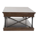 Tribeca Rectangular Cocktail Table in Cordovian Brown