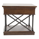 Tribeca End Table in Cordovian Brown