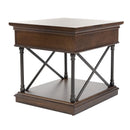 Tribeca End Table in Cordovian Brown