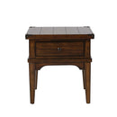 Aspen Skies End Table in Russet Brown