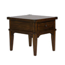 Aspen Skies End Table in Russet Brown