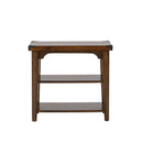 Liberty Aspen Skies Chair Side Table in Russet Brown