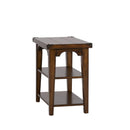 Aspen Skies Chair Side Table in Russet Brown