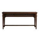 Liberty Aspen Skies Console Bar Table in Russet Brown
