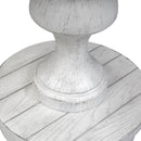 Sedona Round End Table in Heavy Distressed White image