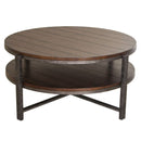Liberty Breckinridge Round Cocktail Table in Mahogany