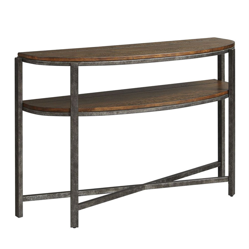 Liberty Breckinridge Demilune Sofa Table in Mahogany