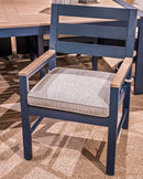 East Beach Outdoor Arm Chair with Cushion (Set of 2)