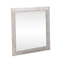 River Place Mirror in Riverstone White and Tobacco image