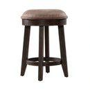 Paradise Valley Upholstered Console Stool (RTA) in Saddle Brown image