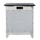 Allyson Park 2 Drawer Nightstand with Charging Station in White image