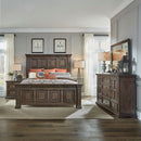 Big Valley Queen Panel Bed, Dresser & Mirror, Night Stand image