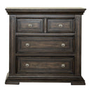 Liberty Furniture Big Valley Bedside Chest w/ Charging Station in Brownstone image