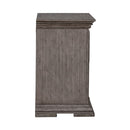 Liberty Furniture Big Valley 2 Drawer Nightstand with Charging Station in Graystone