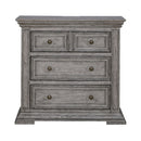 Liberty Furniture Big Valley Bedside Chest with Charging Station in Graystone